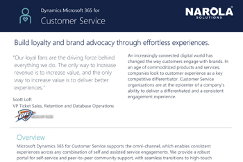 D�y�n�a�m�i�c�s� �M�i�c�r�o�s�o�f�t� �3�6�5� �f�o�r� �C�u�s�t�o�m�e�r� �S�e�r�v�i�c�e� �  �C�a�p�a�b�i�l�i�t�i�e�s�